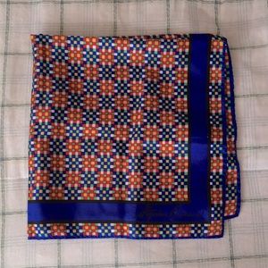 Vintage Stephen Burrows checkered silk scarf NWOT